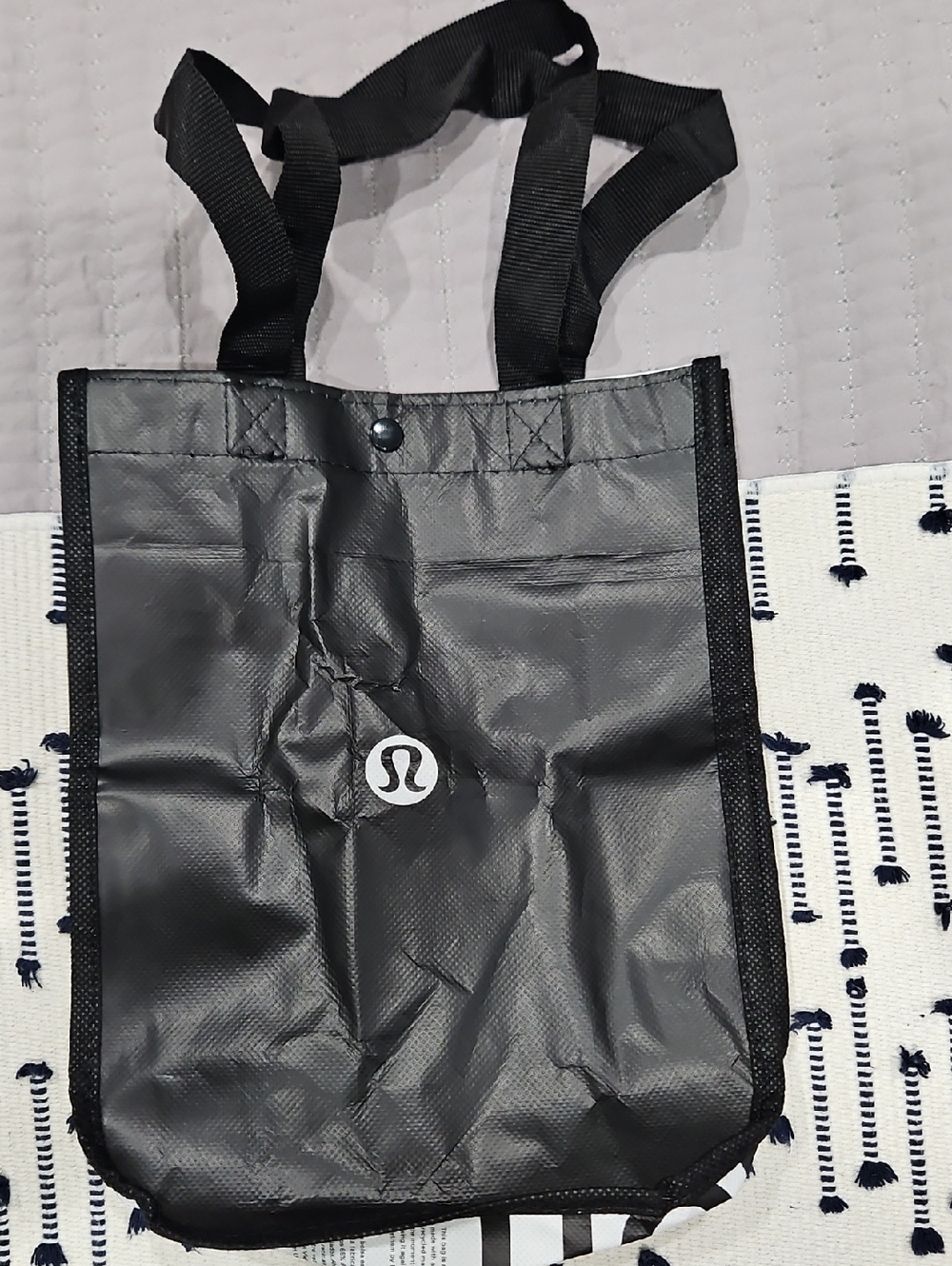 lululemon athletica Black Compact Tote with Logo